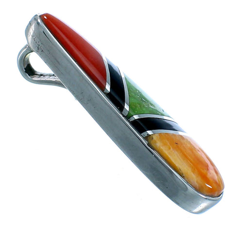 Multicolor Southwestern Genuine Sterling Silver Pendant SX112986